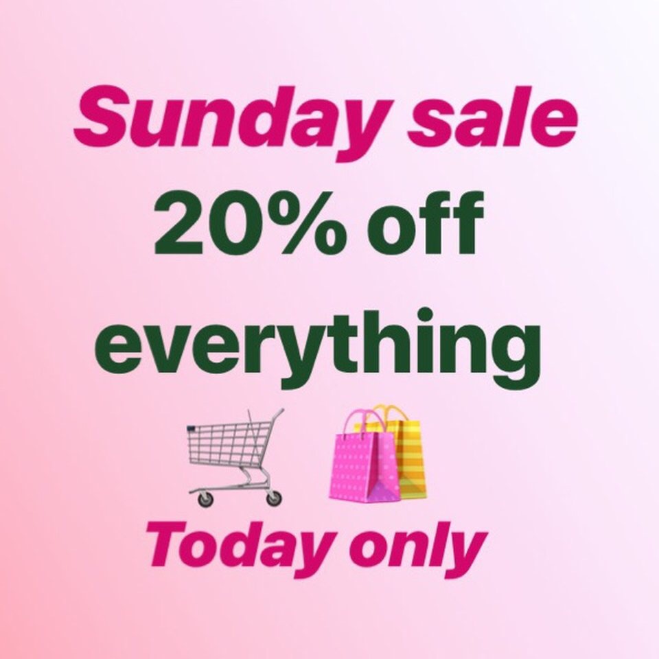 Sunday 20 Off Sale